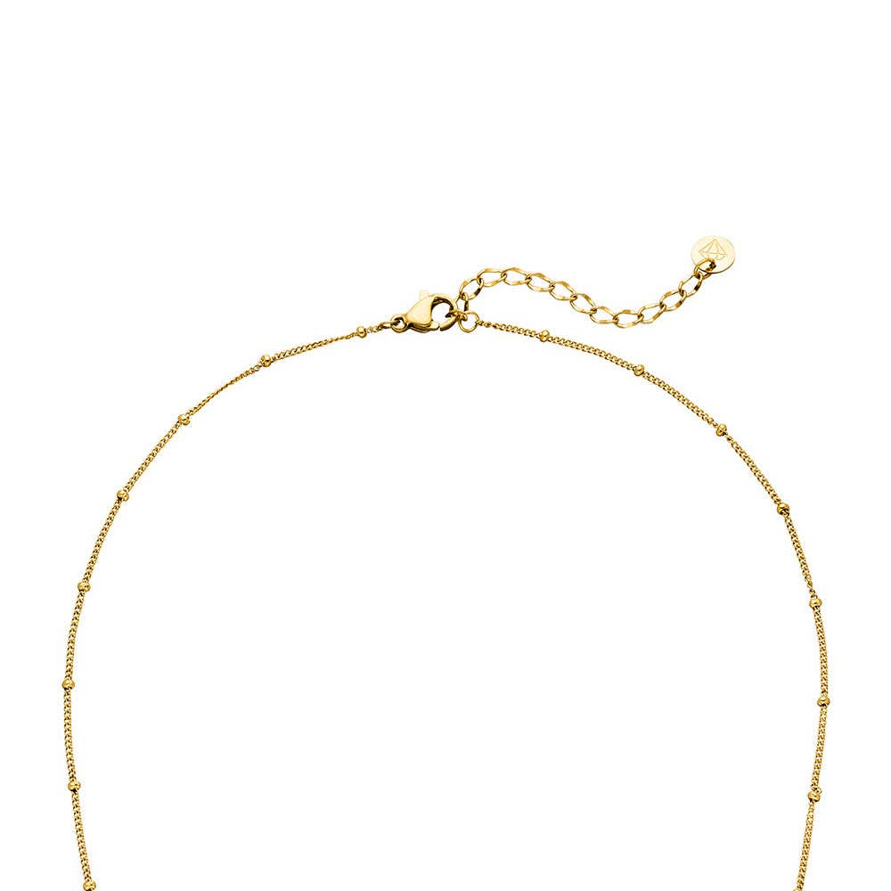 Minimal Dot Necklace - gold