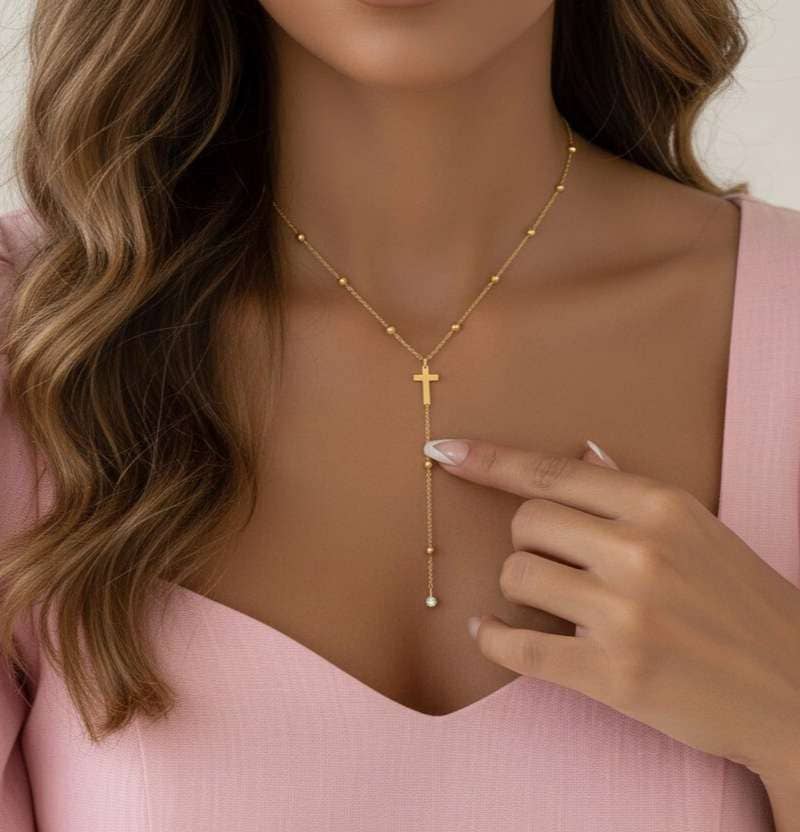 Aurora Faith Necklace – Gold